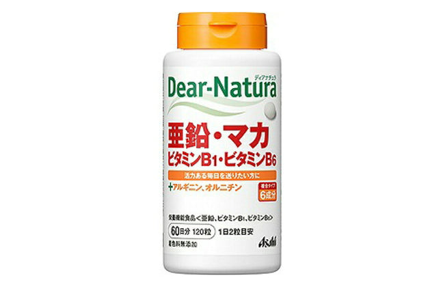 ディアナチュラ 亜鉛・マカ・ビタミンB1・ビタミンB6 60日分 (120粒) 栄養機能食品 ＜亜鉛 ビタミンB1 ビタミンB6＞ ASAHI サプリメント アルギニン オルニチン 健康食品 粒タイプ アサヒグループ食品