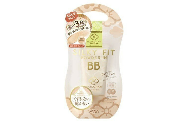 舞妓はん BBクリーム 02 自然な肌色(ナチュラルベージュ) 25g SPF35 PA+++ BBクリーム 保湿 UVカット 美容液 化粧下地 ファンデーション おしろい SANA