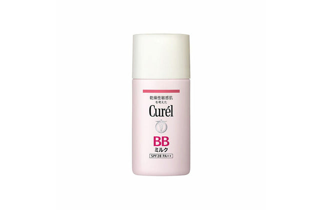 キュレル BBミルク 明るい肌色 30ml SPF28 PA++ BBクリーム 保湿 UVカット 乳液 化粧下地 うす化粧 セラミド 敏感肌 低刺激 保湿 curel 花王