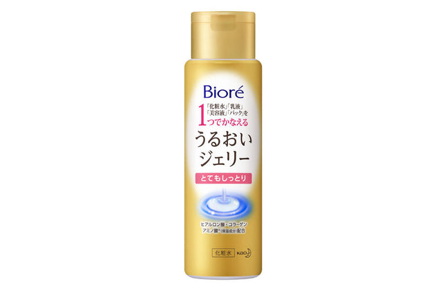 ビオレ うるおいジェリー とてもしっとり 180ml biore 花王 化粧水 乳液 美容液 パック オールインワン