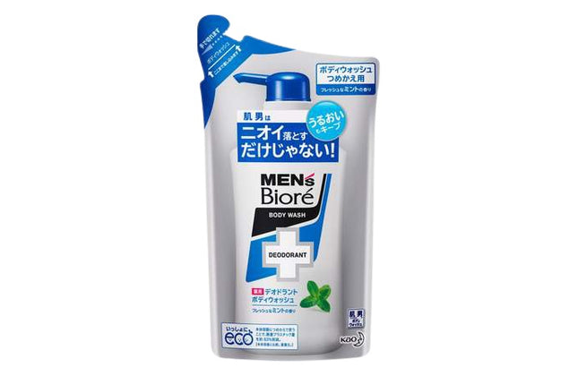 メンズビオレ 薬用 デオドラント ボディウォッシュ フレッシュミントの香り つめかえ用 380ml