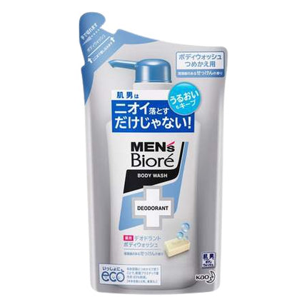 メンズビオレ 薬用 デオドラント ボディウォッシュ せっけんの香り つめかえ用 380ml