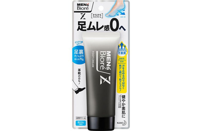 メンズビオレ Z さらさら フット クリーム 石けん の香り 70g
