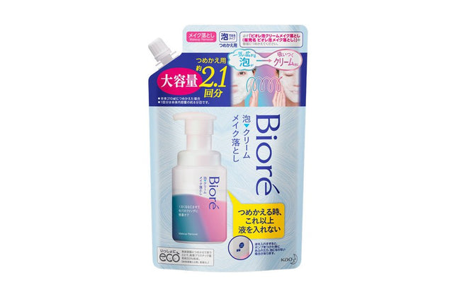 ビオレ 泡 クリーム メイク落とし つめかえ用 大容量 355ml