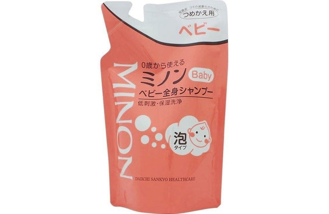 ミノン ベビー全身シャンプー 詰替え用 300ml ボディソープ 泡シャンプー 子供 ベビーシャンプー アミノ酸 保湿 敏感肌 低刺激 minon 第一三共ヘルスケア