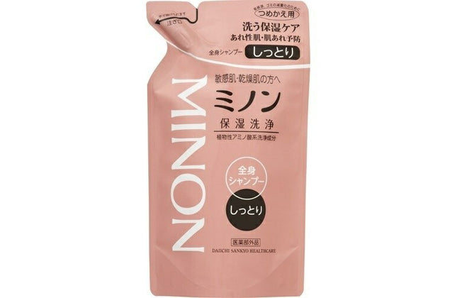 ミノン 全身シャンプー しっとりタイプ 詰替え用 380ml ボディーソープ アミノ酸 保湿 敏感肌 低刺激 minon 第一三共ヘルスケア