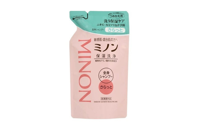 ミノン 全身シャンプー さらっとタイプ 詰替え用 380ml ボディーソープ アミノ酸 保湿 敏感肌 低刺激 minon 第一三共ヘルスケア