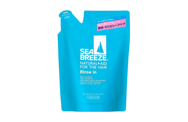 シーブリーズ リンスインシャンプー つめかえ用 400ml 詰替え シャンプー コンディショナー 髪 ヘアケア 夏 汗 デオドラント クール SEA BREEZE 資生堂