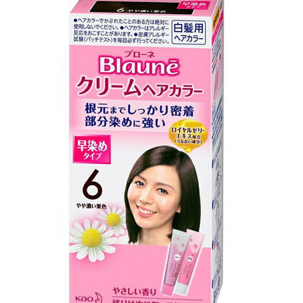 ブローネ クリームヘアカラー 6 やや濃い栗色