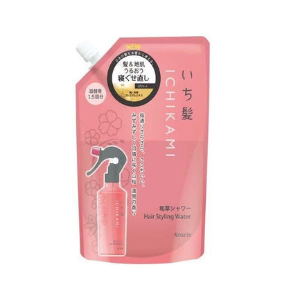 いち髪 髪＆地肌うるおう寝ぐせ直し 和草シャワー 詰替用 375mL