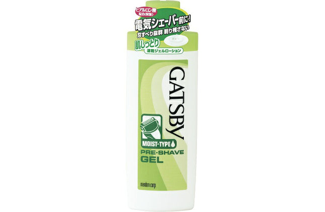 ギャツビー プレシェーブジェル 140ml ジェル カミソリ 剃刀 電気シェーバー 電気カミソリ 髭剃り ヒゲ ローション シェービング 保湿 男性 GATSBY マンダム