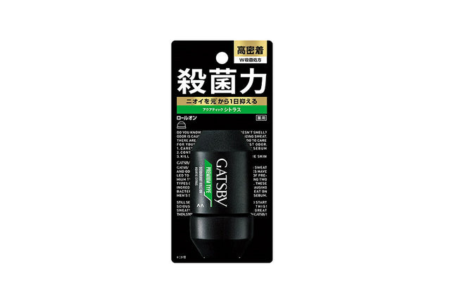 ギャツビー プレミアムタイプ デオドラトロールオン アクアティックシトラス 60ml
