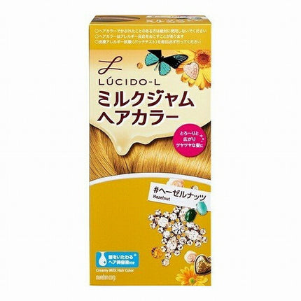 ルシードエル ミルクジャムヘアカラー ヘーゼルナッツ カラーリング ヘアカラー ベージュ 茶色 明るめ 女性 LUCIDO-L マンダム 医薬部外品