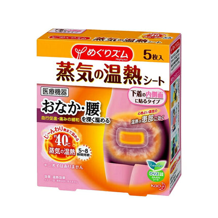 めぐりズム 蒸気の温熱シート 下着の内側面に貼る 5枚入