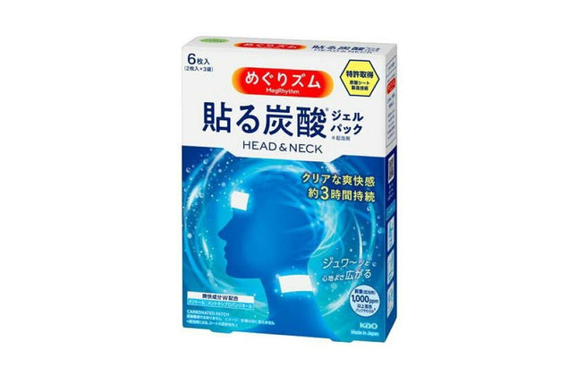 めぐりズム 貼る炭酸ジェルパック HEAD&NECK 6枚入