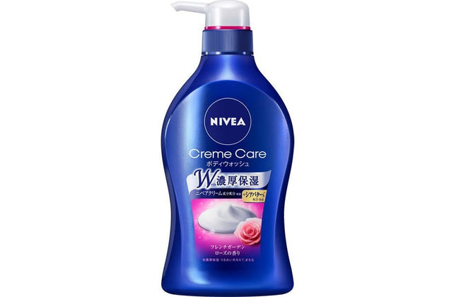 NIVEA ニベア クリームケア ボディウォッシュ フレンチガーデンローズの香り 480ml ボディソープ 泡 スキンケア バラ 保湿 花王