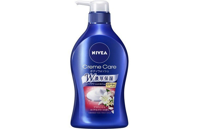 NIVEA ニベア クリームケア ボディウォッシュ ブリティッシュロイヤルリリーの香り 480ml ボディソープ 泡 スキンケア 保湿 花王