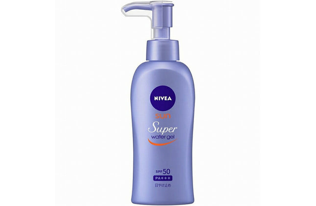 NIVEA ニベアサン ウォータージェル SPF50 ポンプ 140g SPF50 PA+++ 日焼け止め UVジェル スキンケア ヒアルロン酸 保湿 花王