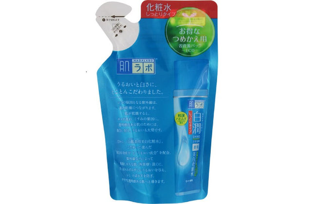 肌ラボ 白潤 薬用美白化粧水 しっとりタイプ 詰替え用 170ml 化粧水 ローション ヒアルロン酸 ビタミンC ハトムギ ハダラボ ロート製薬