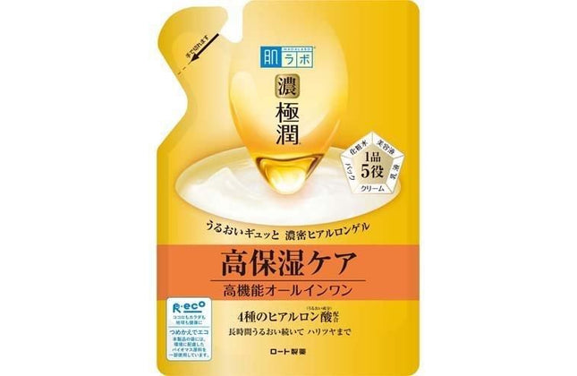肌ラボ 極潤 パーフェクトゲル 詰替え用 80g オールインワンジェル 化粧水 美容液 乳液 クリーム 敏感肌 ハダラボ ロート製薬
