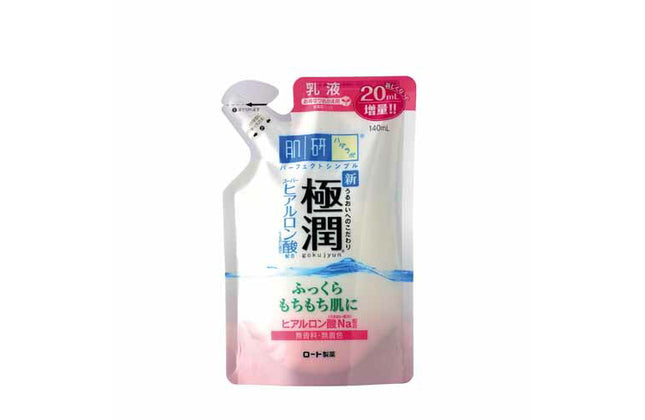 肌ラボ 極潤 ヒアルロン乳液 詰替え用 140ml 乳液 エマルジョン ヒアルロン酸 敏感肌 ハダラボ ロート製薬