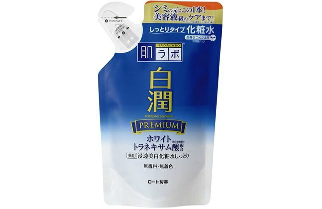 肌ラボ 白潤プレミアム 薬用浸透美白化粧水 しっとり 詰替え用 170ml 化粧水 ローション ヒアルロン酸 ビタミンC ハダラボ ロート製薬