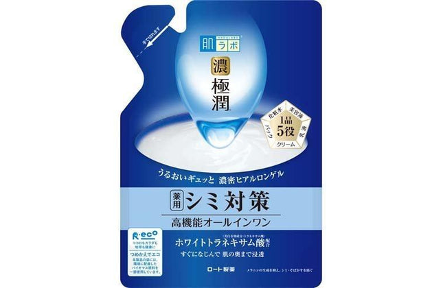肌ラボ 極潤 美白パーフェクトゲル 詰替え用 80g オールインワンジェル 化粧水 美容液 乳液 クリーム 敏感肌 ハダラボ ロート製薬