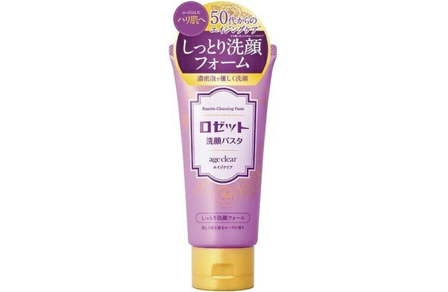 ロゼット 洗顔パスタ エイジクリア しっとり洗顔フォーム 120g 洗顔 洗顔フォーム アミノ酸 コラーゲン 毛穴 毛穴ケア 高保湿 泡 洗顔料 ROSETTE