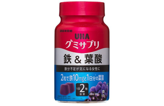 グミサプリ 鉄＆葉酸 ボトル 30日分 60粒